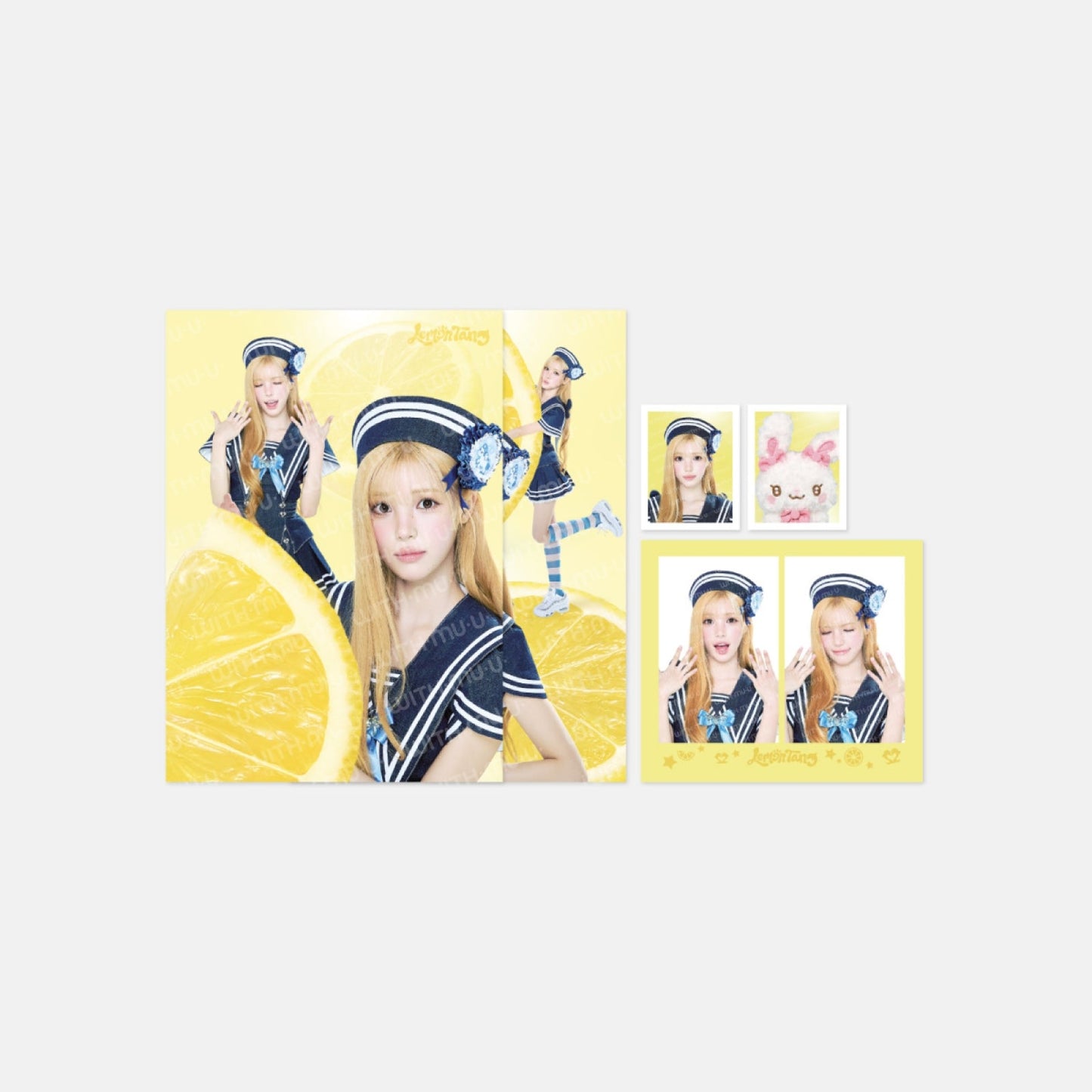 Hearts2Hearts LEMON TANG pop-up MD photo kit with postcards and ID photos