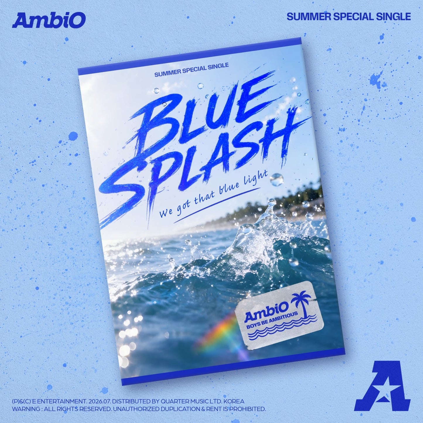 AmbiO Summer Special Single BLUE SPLASH POCA smart album cover