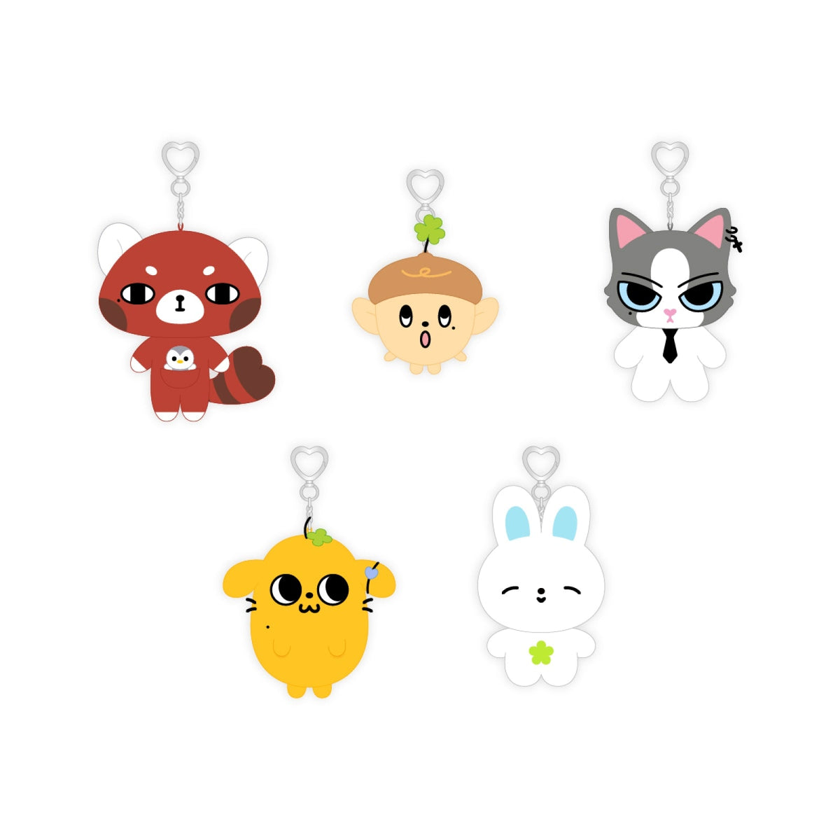 AND2BLE N:DVERSE Gardening pop-up character plush doll keyring version 1, all five member designs