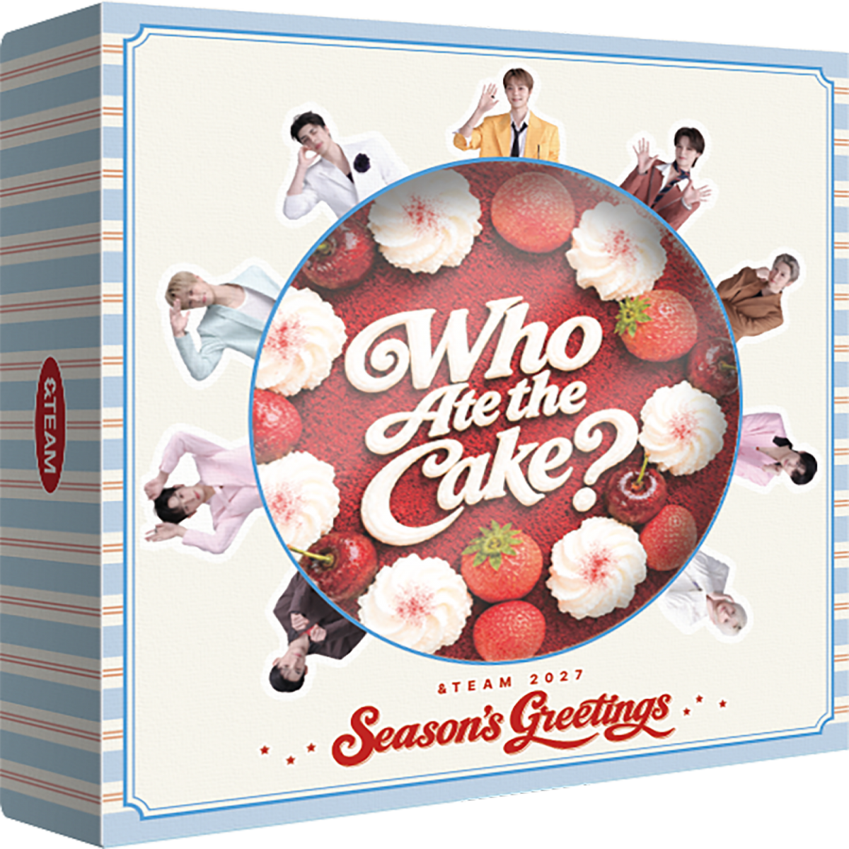 &TEAM 2027 Season's Greetings WHO ATE THE CAKE? official package artwork