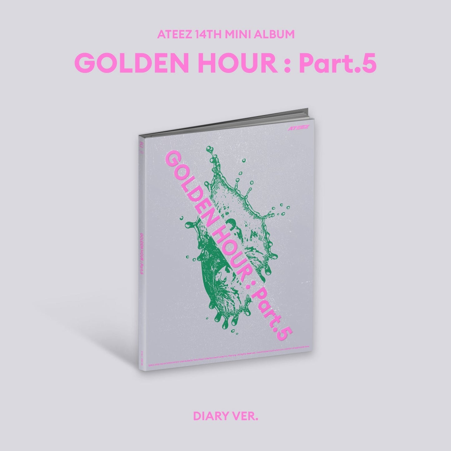 ATEEZ GOLDEN HOUR Part.5 14th mini album Diary version photobook CD cover