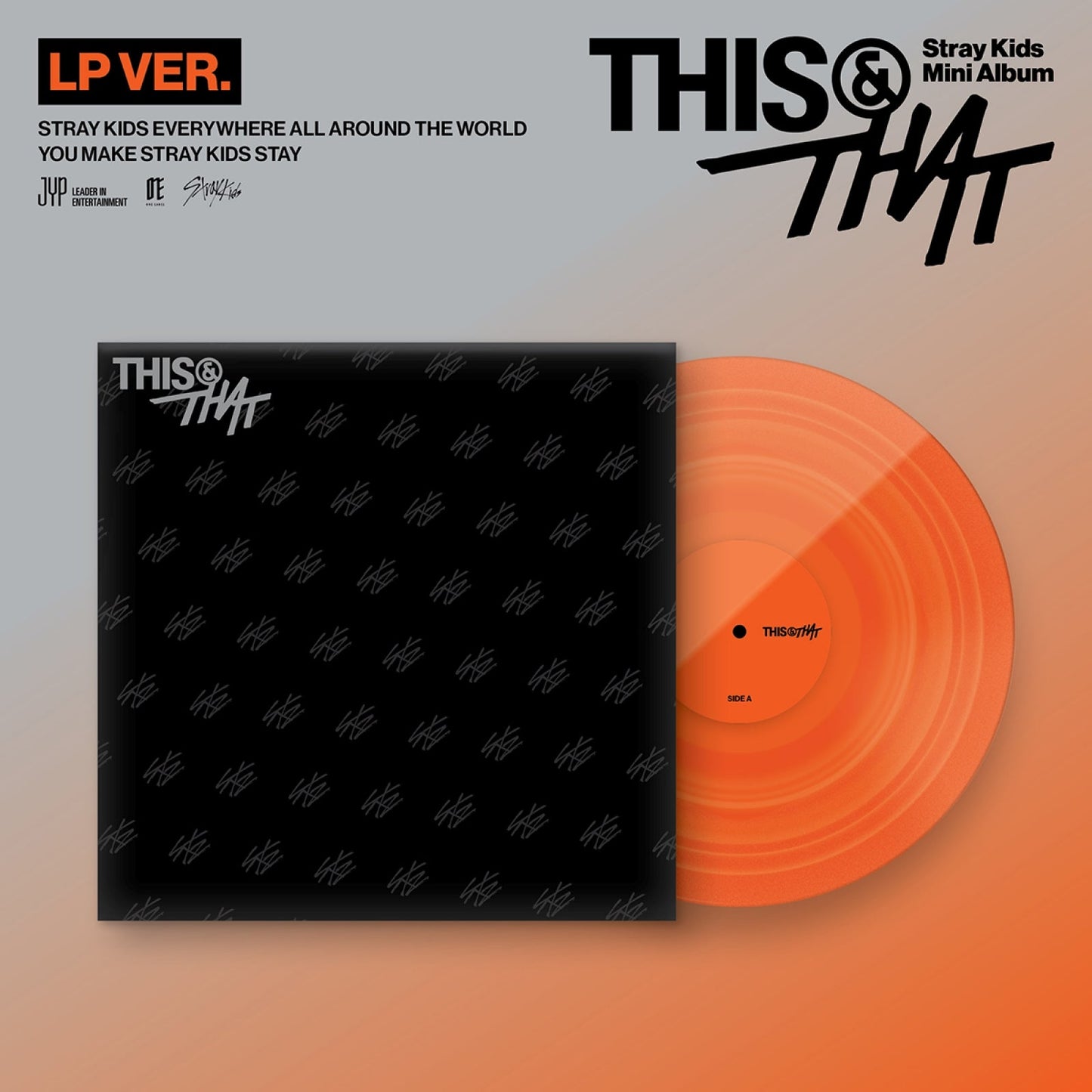 Stray Kids THIS AND THAT LP vinyl version cover