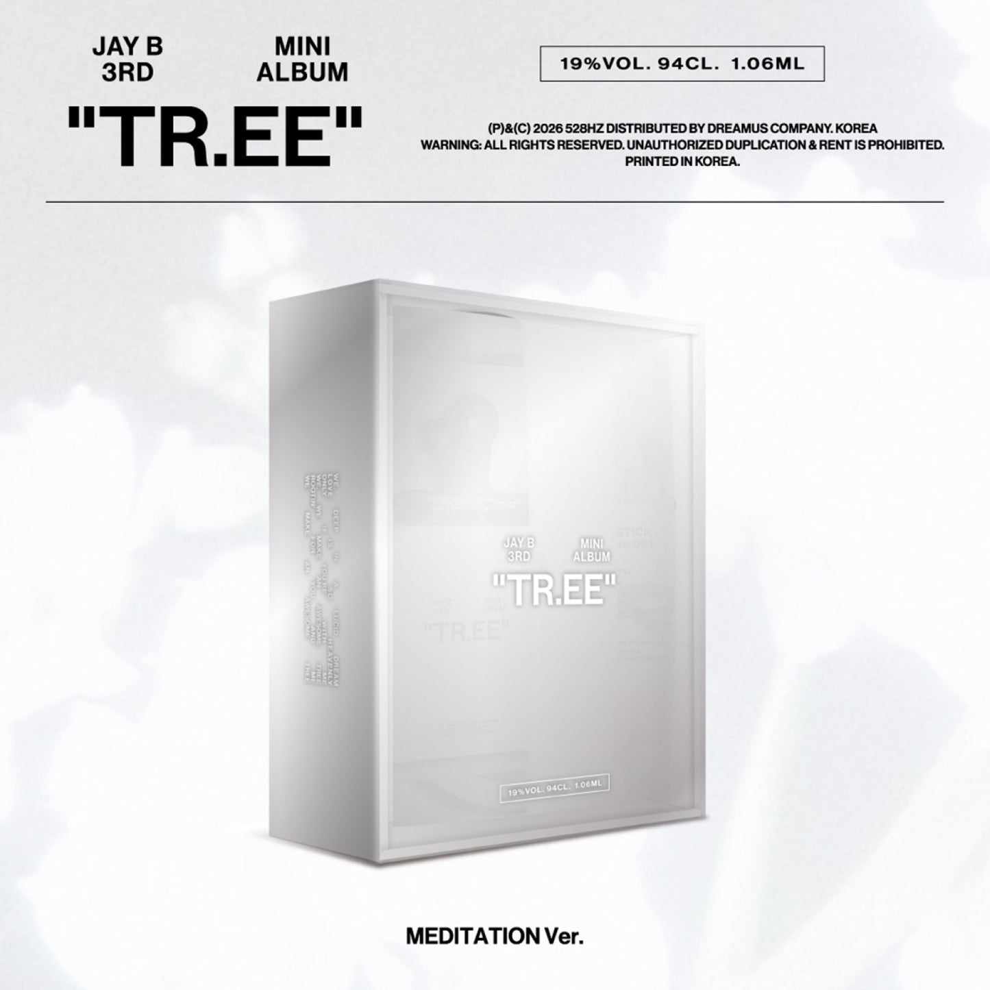 JAY B — TR.EE 3rd Mini Album (MEDITATION Ver. Smart Album) cover