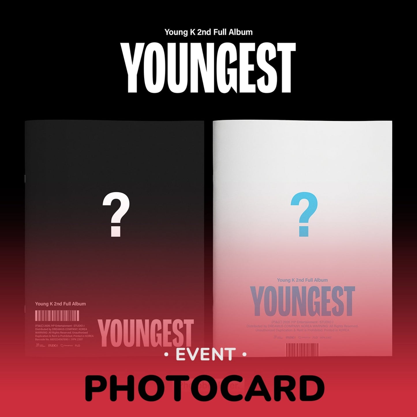 Young K DAY6 YOUNGEST 2nd full album Photobook version cover