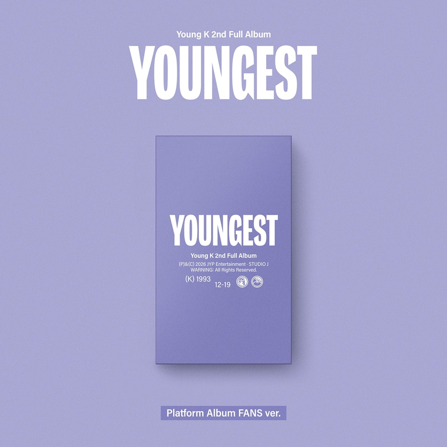 Young K DAY6 YOUNGEST 2nd full album Platform FANS version cover