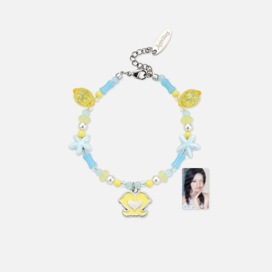 Hearts2Hearts LEMON TANG pop-up MD beads bracelet set with member photocard