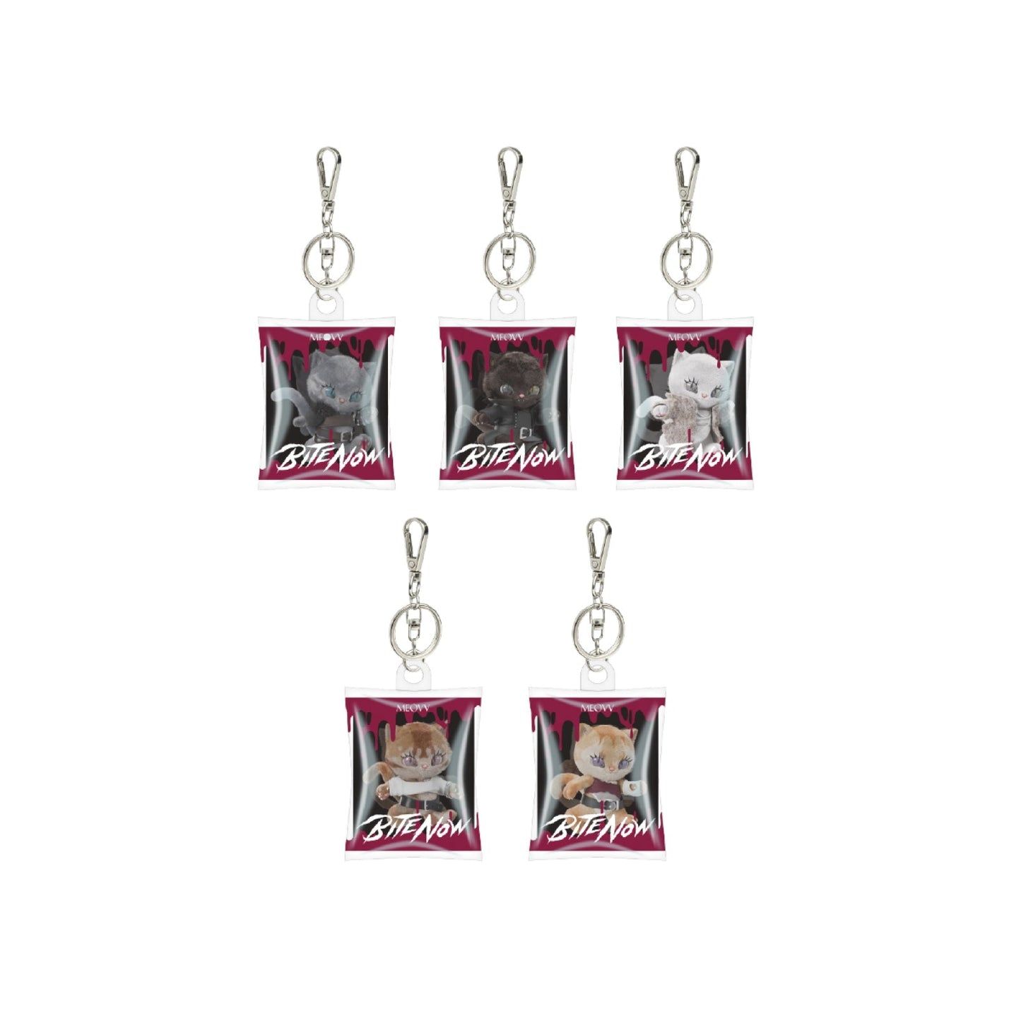 MEOVV BITE NOW hologram random keychain product photo