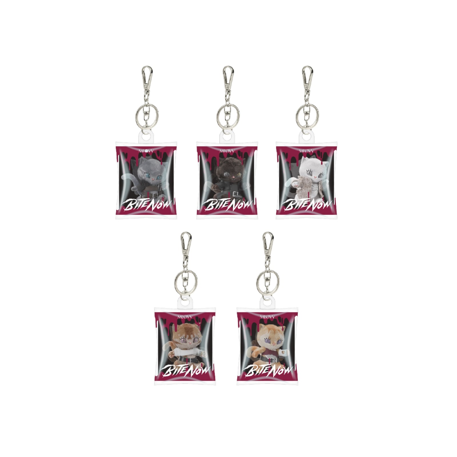 MEOVV BITE NOW hologram random keychain product photo