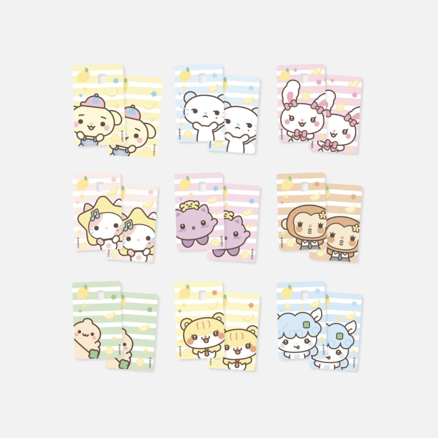 Hearts2Hearts LEMON TANG pop-up MD card cover sticker set cartoon artwork