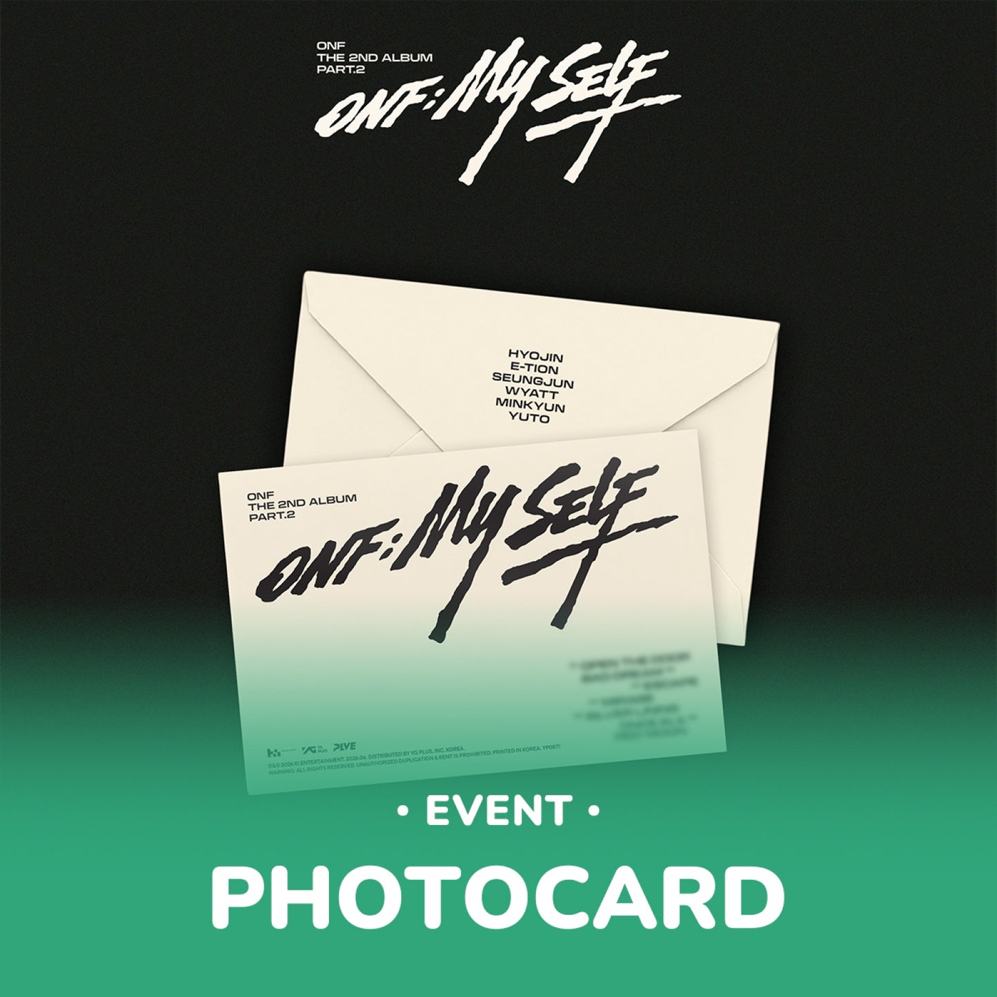 ONF MY SELF The 2nd Album Part.2 PLATFORM Ver cover