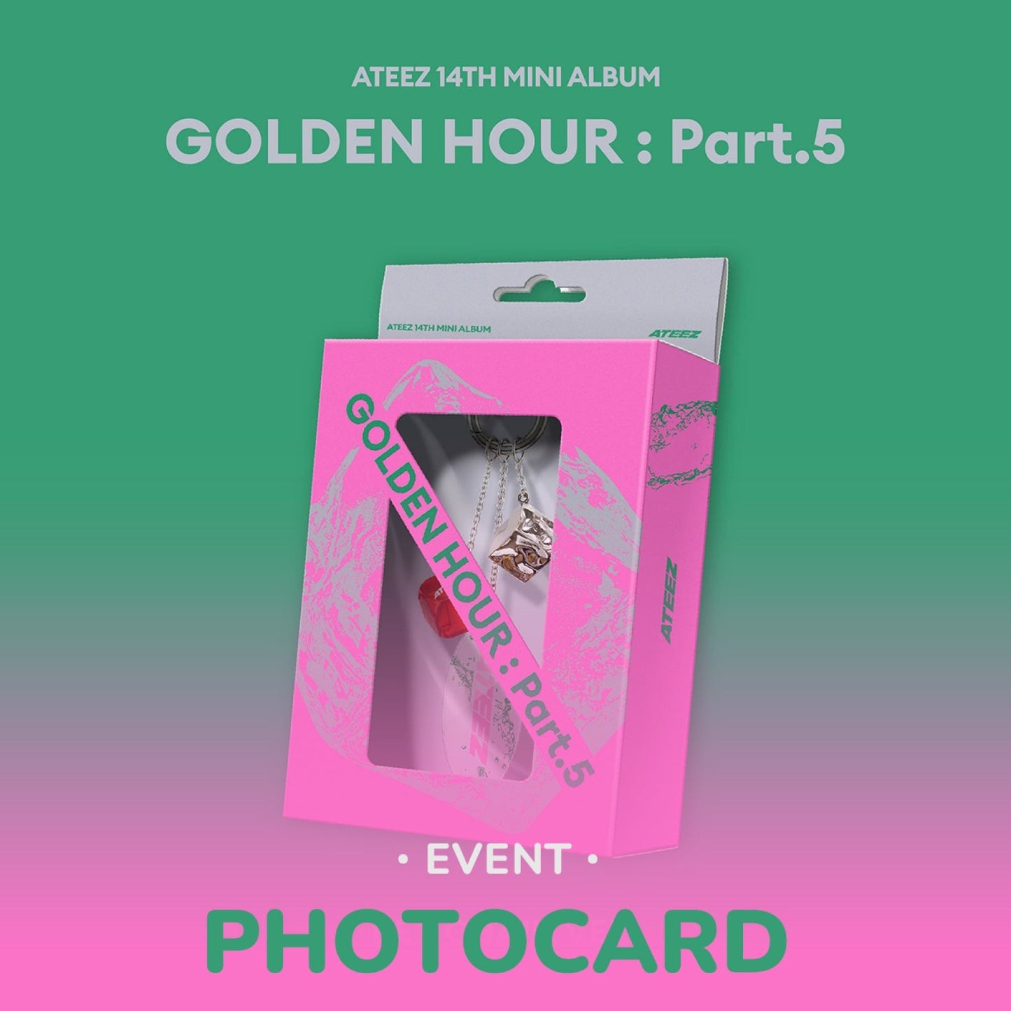 ATEEZ GOLDEN HOUR Part.5 14th mini album KEY CHAIN version cover