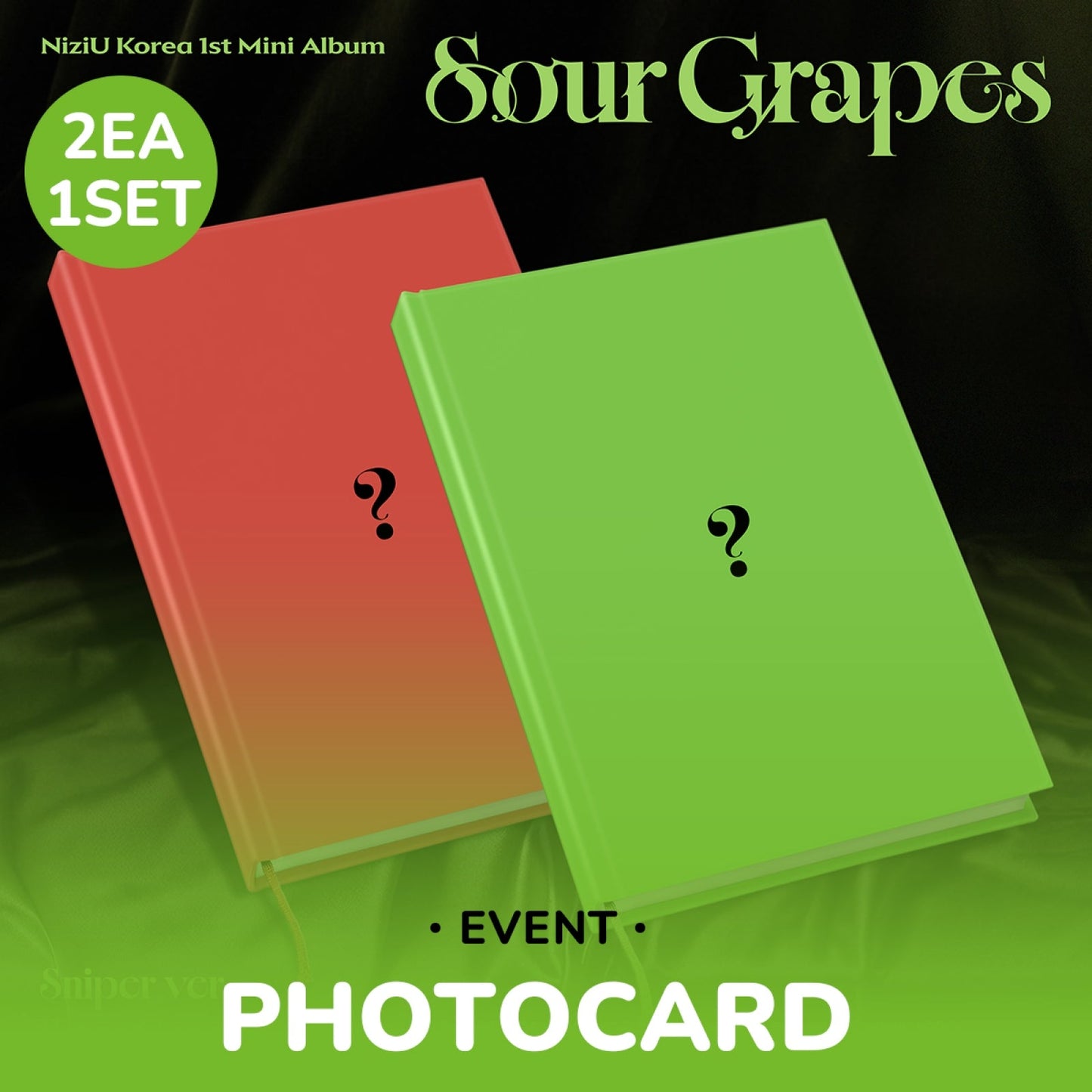 NiziU Sour Grapes Korea 1st Mini Album Sniper and Sour Grapes 2 version set