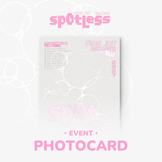 TWICE 2027 Season's Greetings Spotless official package artwork