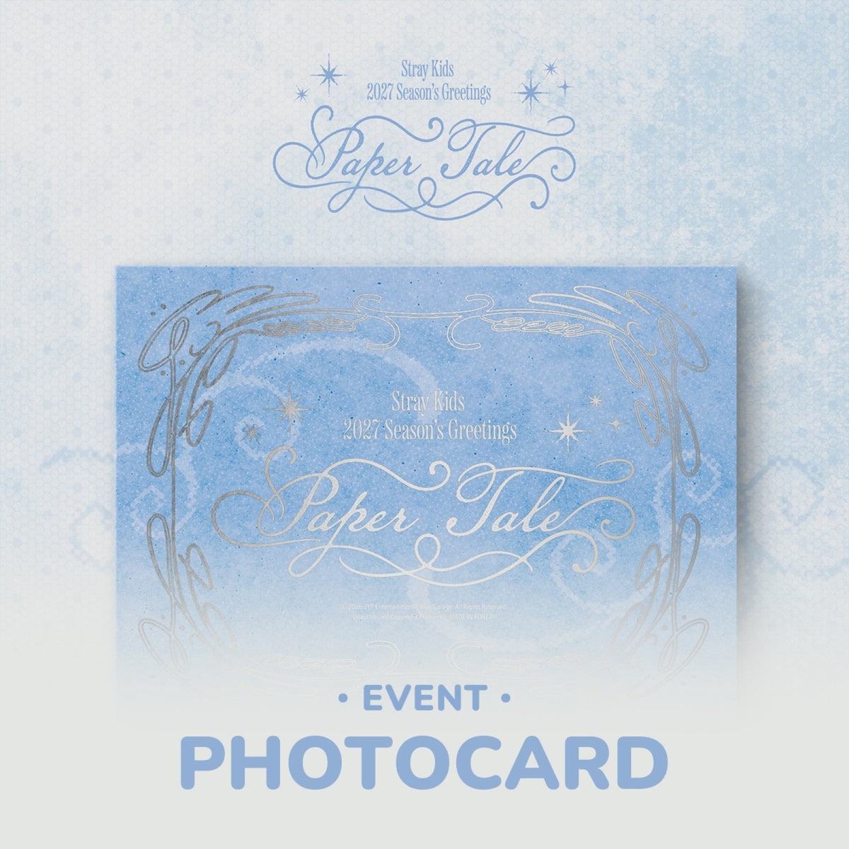 Stray Kids 2027 Season's Greetings Paper Tale official package artwork