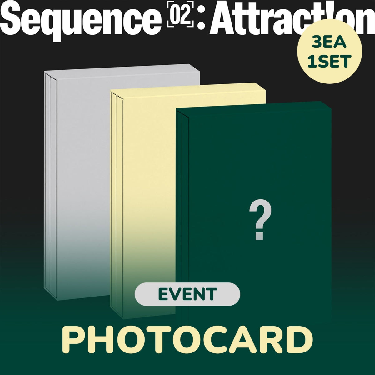 AND2BLE Sequence 02: Attraction 2nd mini album 3 version set — Observe, Attraction and Archive