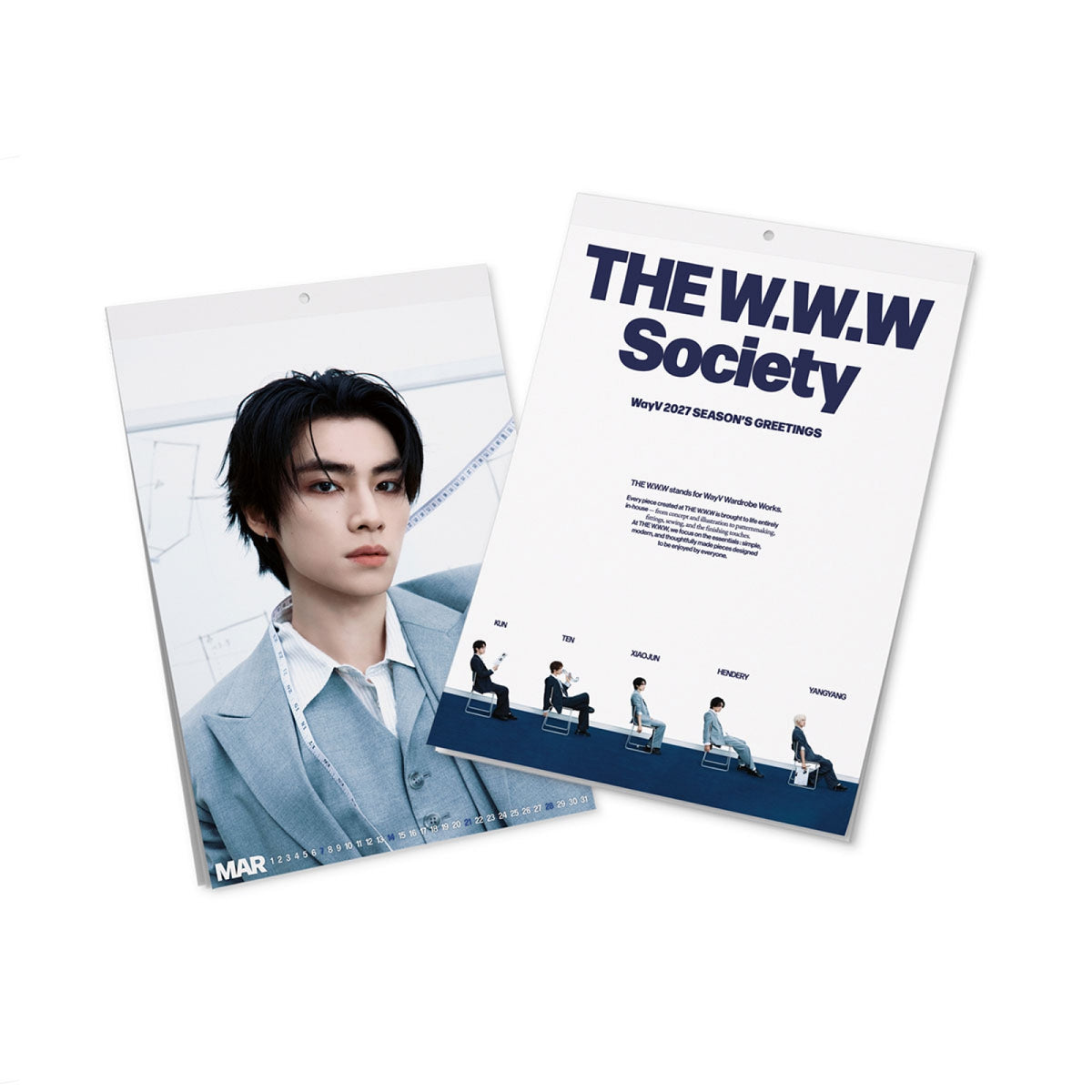 WayV 2027 wall calendar official cover artwork