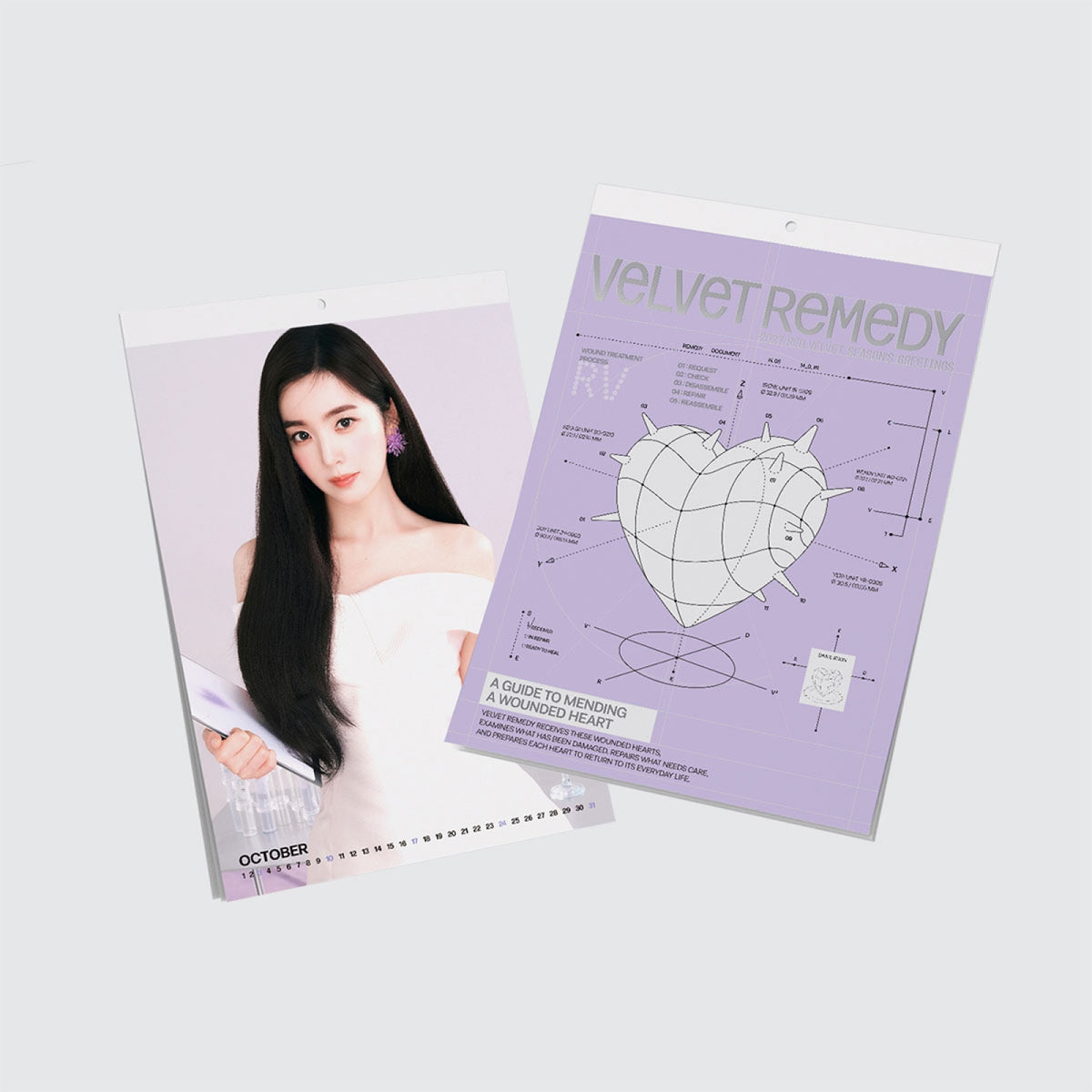 Red Velvet 2027 wall calendar official cover artwork