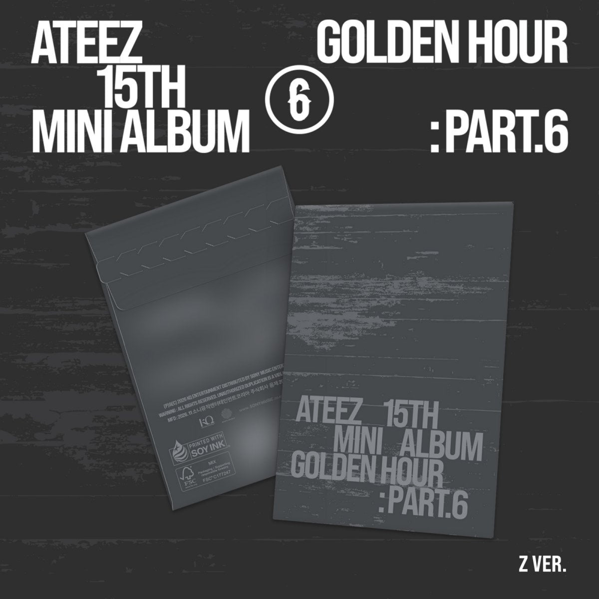 ATEEZ GOLDEN HOUR Part.6 POCAALBUM Z Ver. official cover artwork