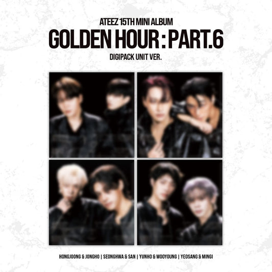 ATEEZ GOLDEN HOUR Part.6 DIGIPACK UNIT 4 Set official cover artwork