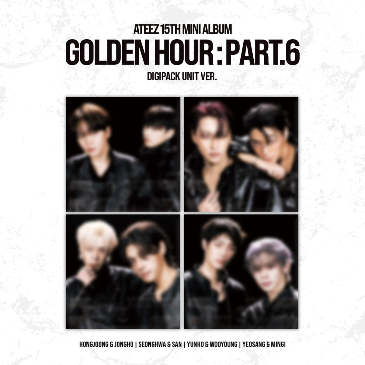 ATEEZ GOLDEN HOUR Part.6 DIGIPACK UNIT Random official cover artwork