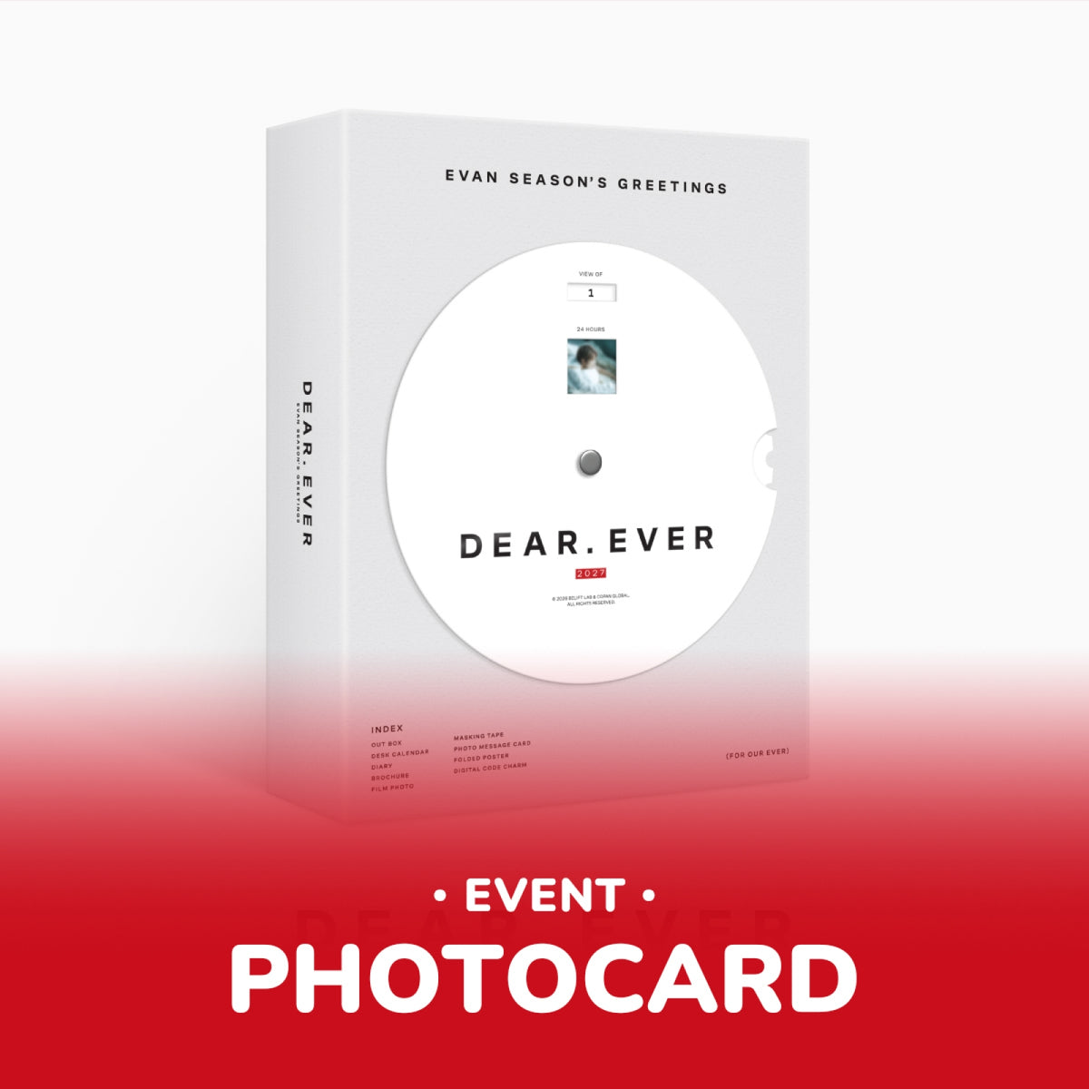 EVAN 2027 Season's Greetings DEAR. EVER out box cover