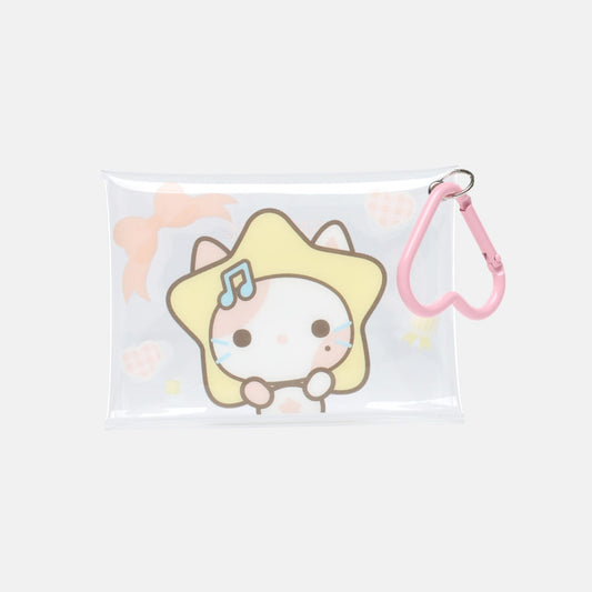 Hearts2Hearts LEMON TANG pop-up MD clear PVC multi case with heart carabiner