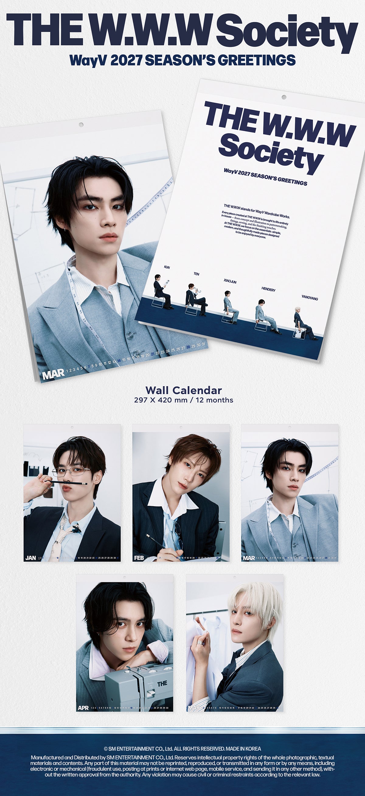 WayV 2027 official contents and dimensions