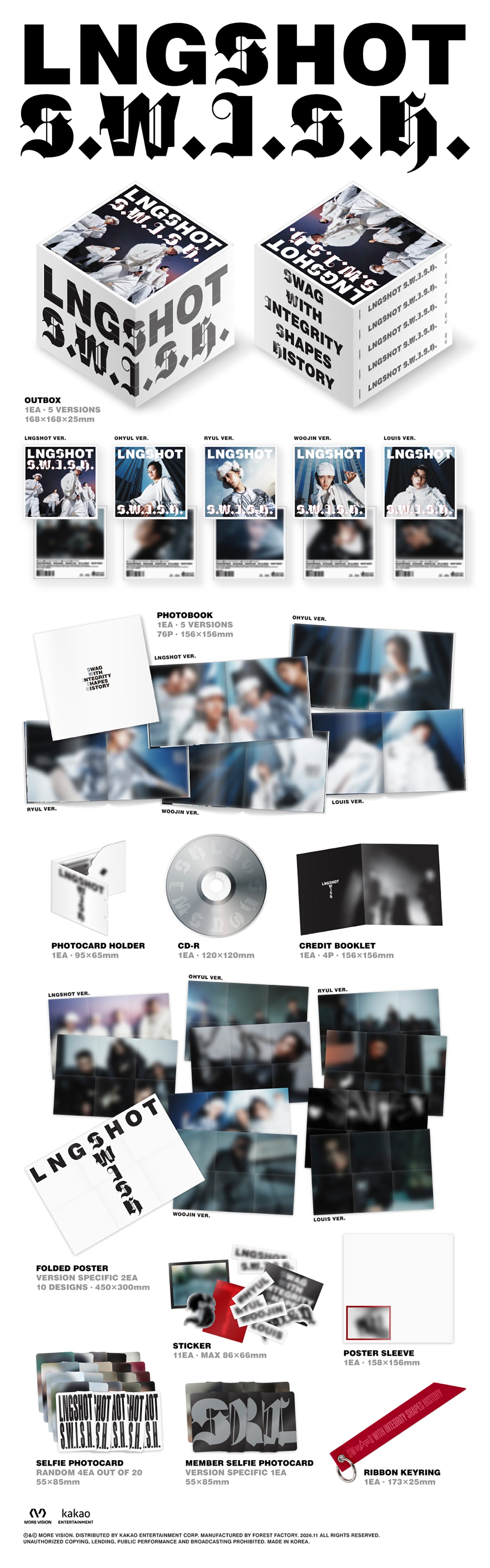 LNGSHOT S.W.I.S.H. official package contents and dimensions