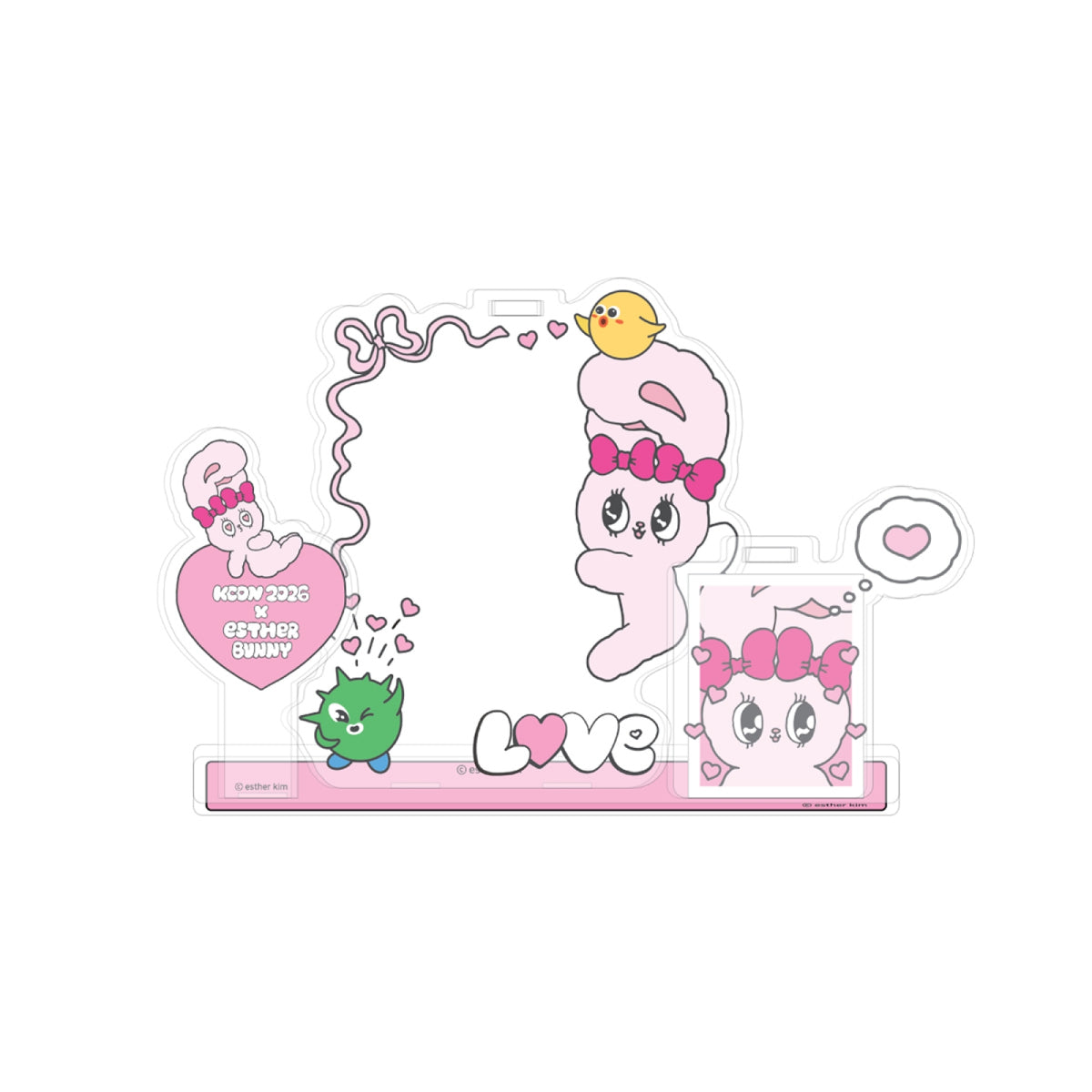 KCON X ESTHER BUNNY DUAL ACRYLIC STAND