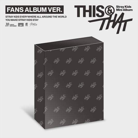 Stray Kids THIS AND THAT mini album FANS ALBUM version cover