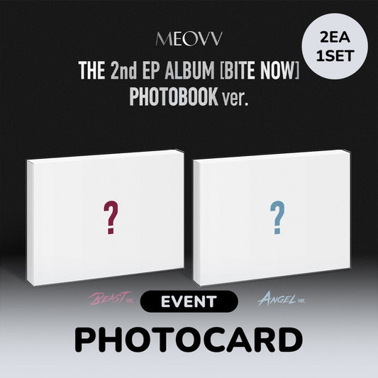 [PRE-ORDER/EVENT] MEOVV - BITE NOW / 2nd EP Album (Photobook Ver.) + Photocard (2 SET) (CD) cover