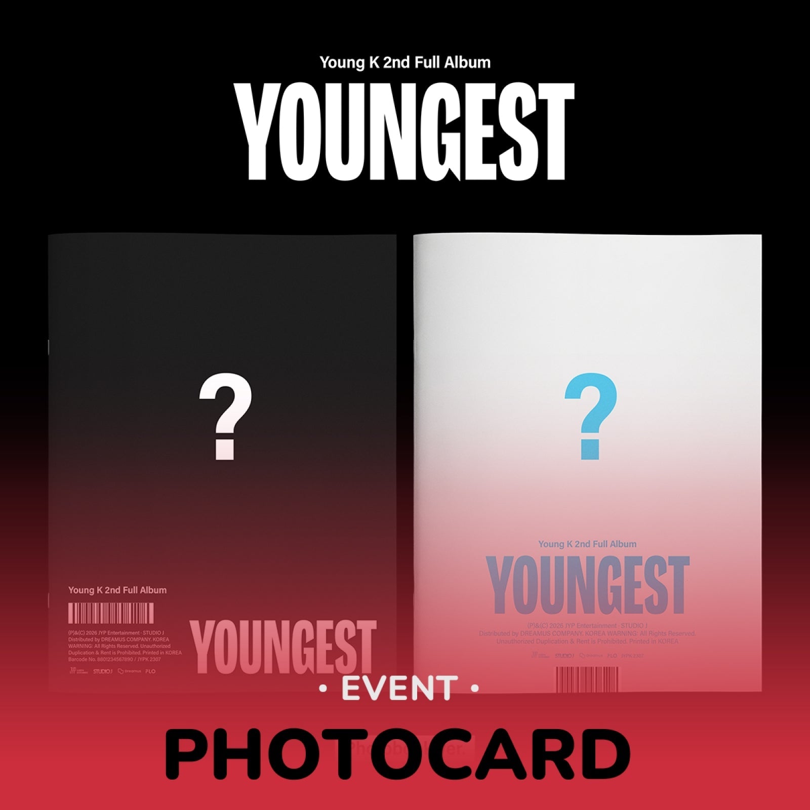 Young K DAY6 YOUNGEST 2nd full album Photobook version cover